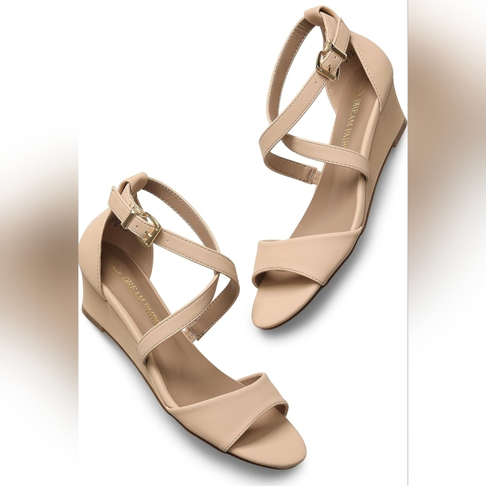 Dream Pairs Tan Wedge Shoes Contemporary Design